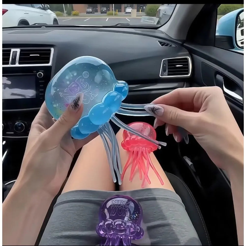 New Jellyfish Squeeze Fidget Toy Product Needoh Jellyfish Stress Relief Relax Squishy Anti-Anxiety Squeeze Object For Focus serenya