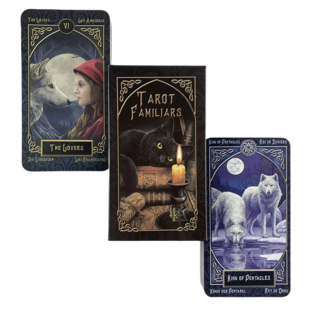 Jeu de Tarot Familiars — Édition Multilingue (FR/EN/ES) serenya