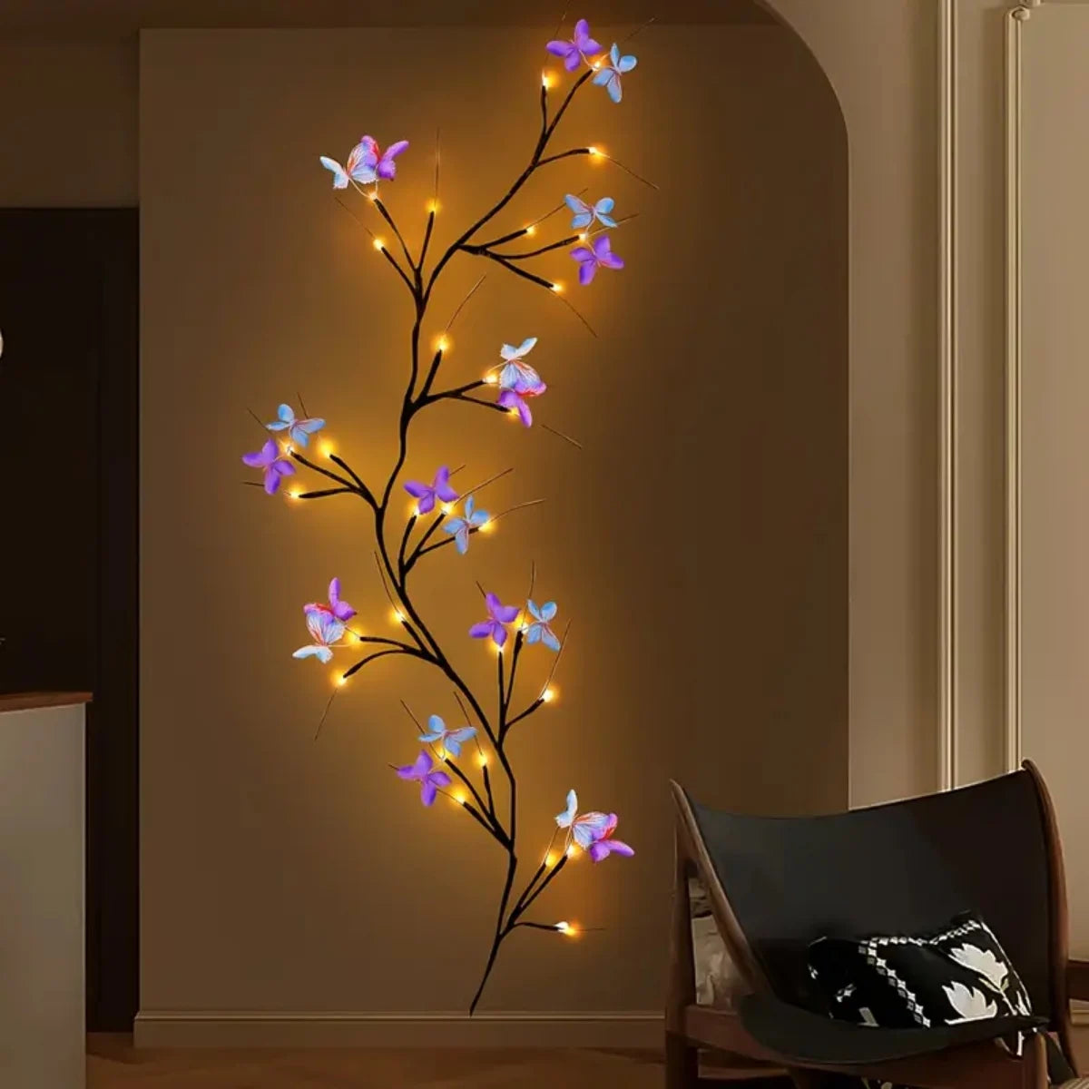 LED Butterfly String Lights — Enchanted Wall Decor 8 Modes USB
