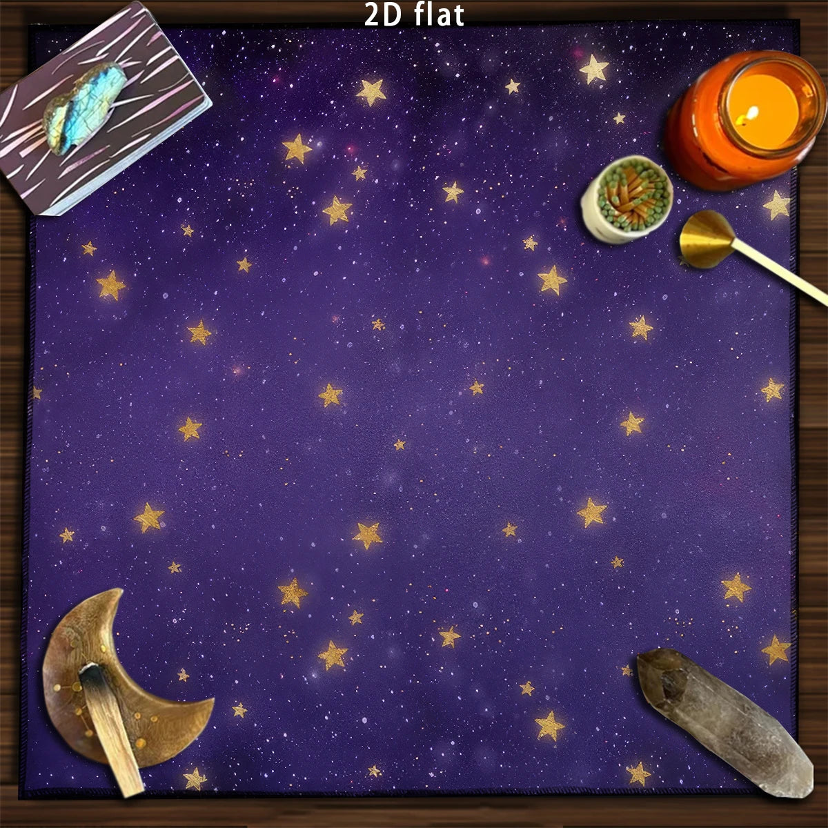 Sun & Moon Altar Cloth Tarot Table Cloth Geometric Star Starry Sky Constellation Divination Cloth Witchcraft Astrology Decor serenya