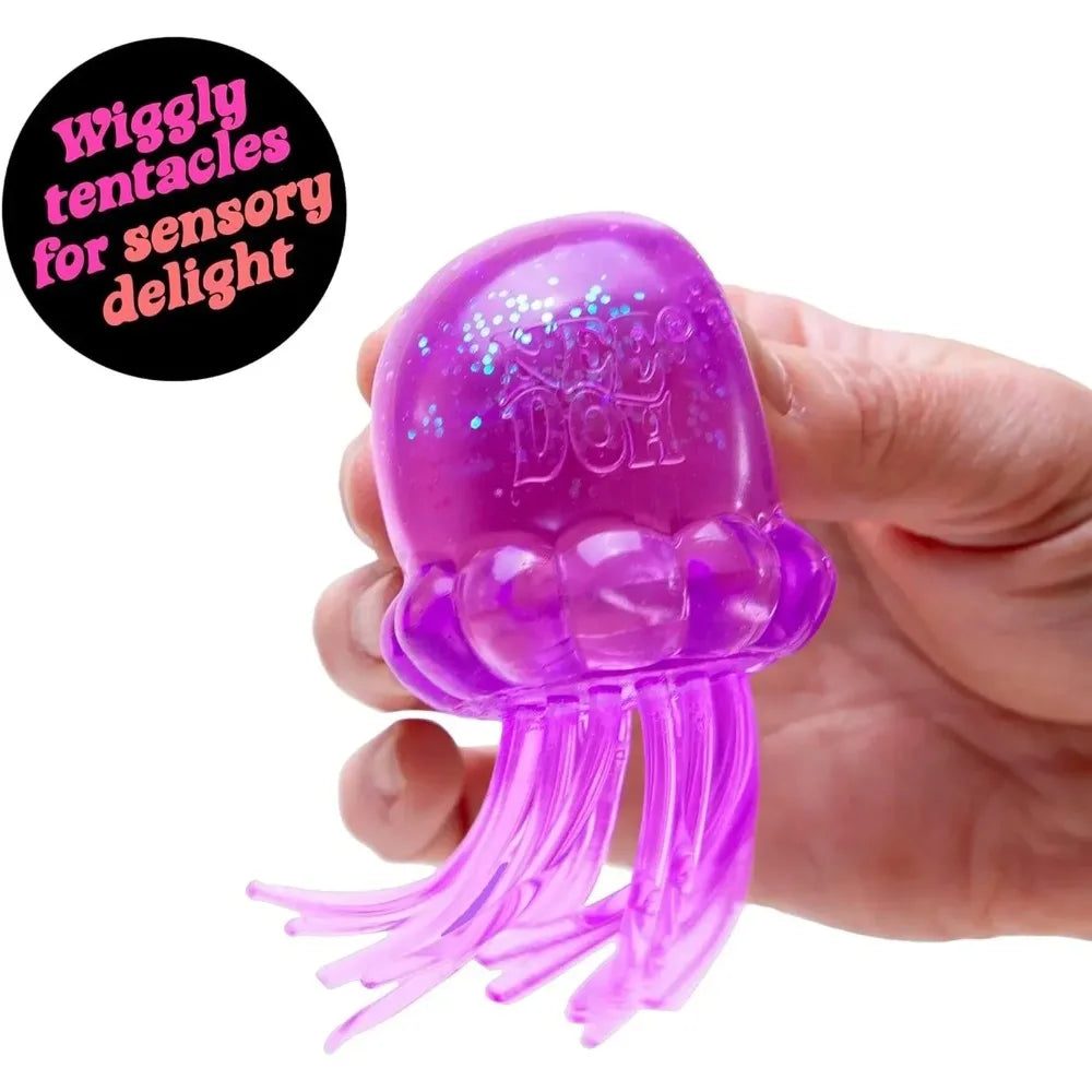 New Jellyfish Squeeze Fidget Toy Product Needoh Jellyfish Stress Relief Relax Squishy Anti-Anxiety Squeeze Object For Focus serenya