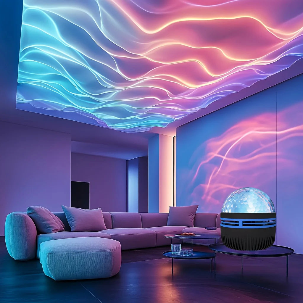 Starry Night Sky Projector LED NightLights USB Plug-in Remote Control RGB Galaxy Light 7 Modes for Party Room Bedroom Bar Decor serenya
