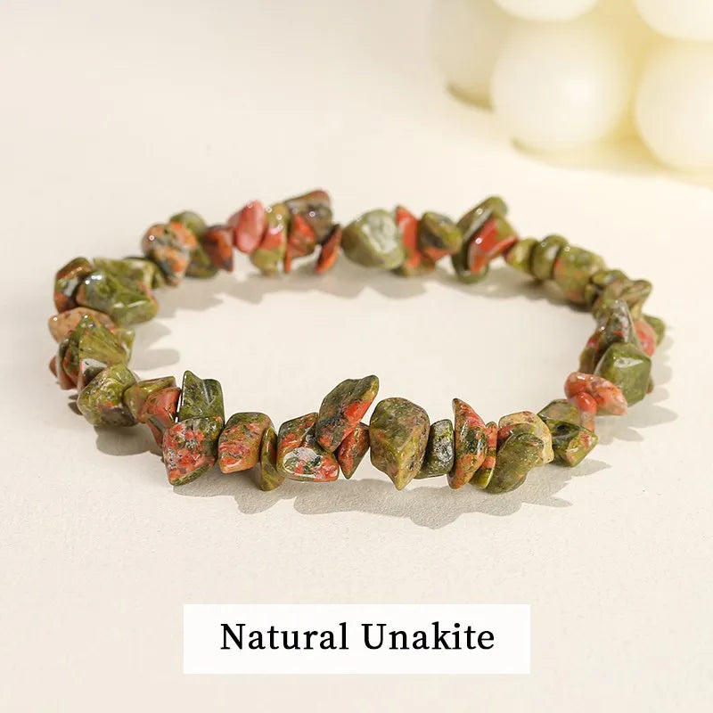 Bracelet Cristaux Naturels — Guérison Chakras & Énergie Positive serenya