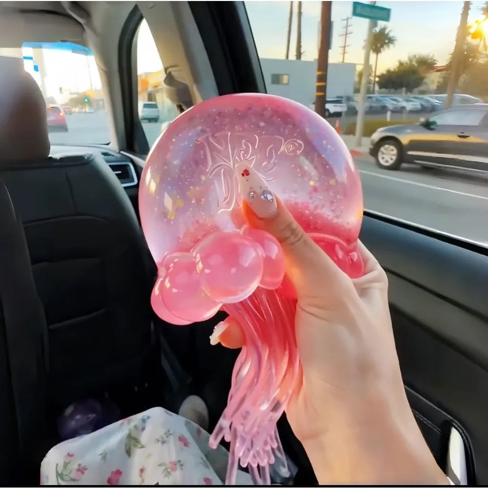 New Jellyfish Squeeze Fidget Toy Product Needoh Jellyfish Stress Relief Relax Squishy Anti-Anxiety Squeeze Object For Focus serenya