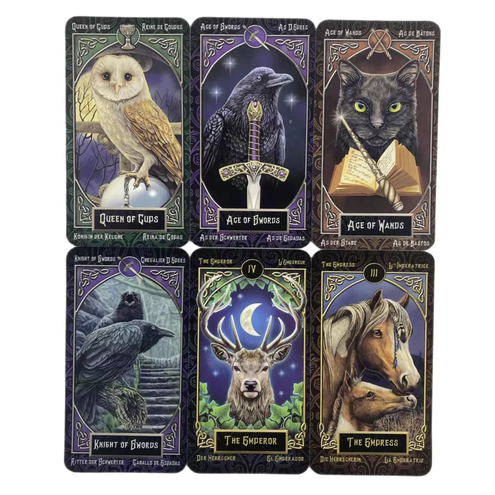 Jeu de Tarot Familiars — Édition Multilingue (FR/EN/ES) serenya