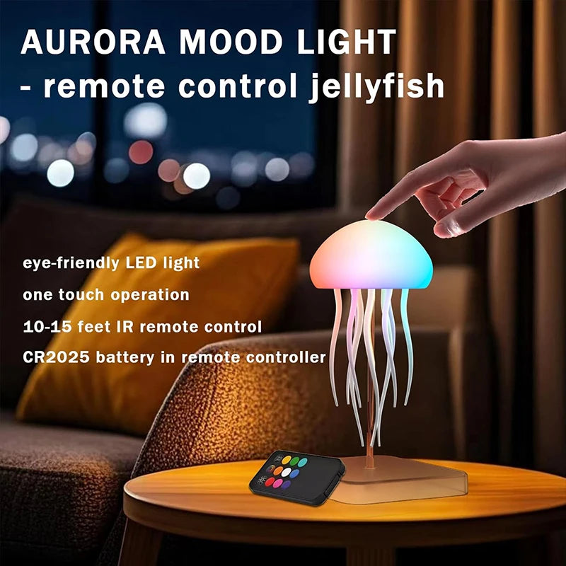 Lampe Méduse LED — 9 Tentacules & Télécommande