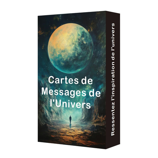 French Oracle Cards, French Tarot Deck, Universe Messages Tarot Cards, Cosmic Wisdom Oracle Cards, 12x7cm, 54-Cards serenya