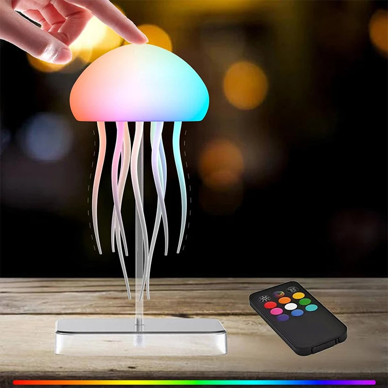 Lampe Méduse LED — 9 Tentacules & Télécommande