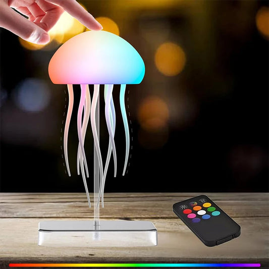 Lampe Méduse LED — 9 Tentacules & Télécommande