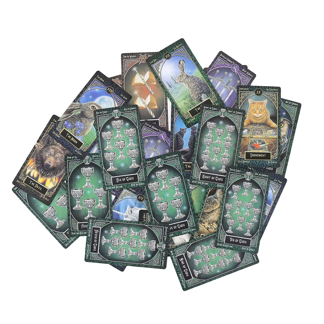 Jeu de Tarot Familiars — Édition Multilingue (FR/EN/ES) serenya