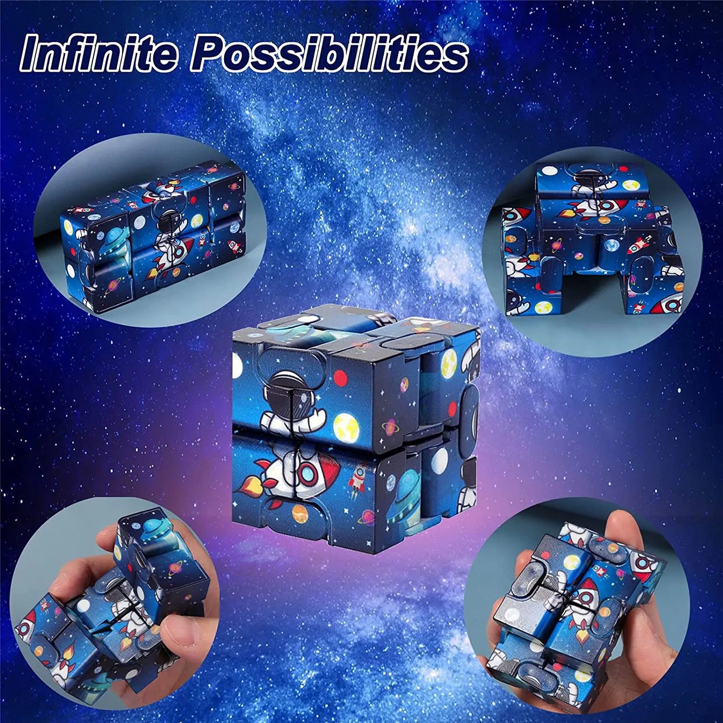 Infinity Cube Ciel Étoilé — Fidget Toy Anti-Stress Magique