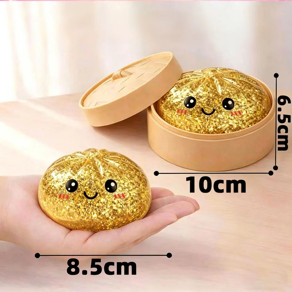 Squishy Dumpling Pailleté — Jouet Sensoriel Anti-Stress serenya