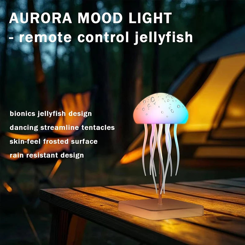 Lampe Méduse LED — 9 Tentacules & Télécommande