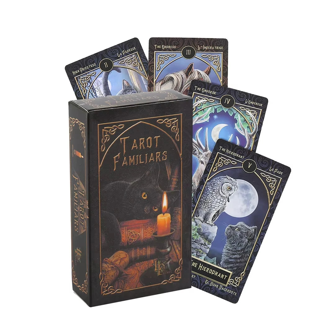 Jeu de Tarot Familiars — Édition Multilingue (FR/EN/ES) serenya