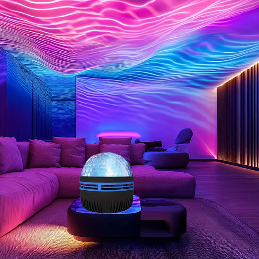 Starry Night Sky Projector LED NightLights USB Plug-in Remote Control RGB Galaxy Light 7 Modes for Party Room Bedroom Bar Decor serenya