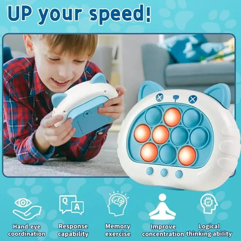 Jeu Pop It Électronique — Jouet Sensoriel Lumineux Anti-Stress Enfants