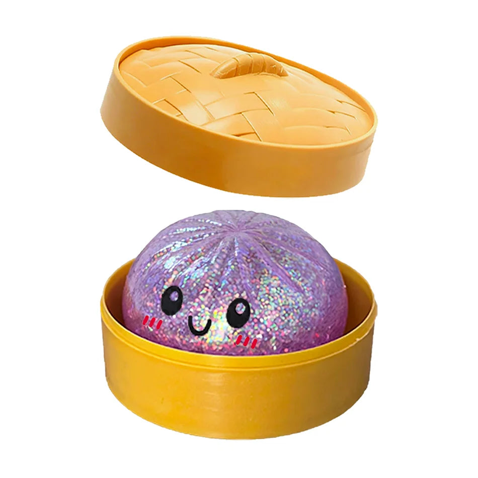 Squishy Dumpling Pailleté — Jouet Sensoriel Anti-Stress serenya