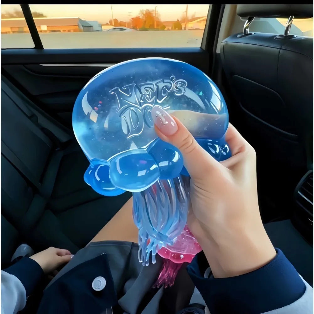 New Jellyfish Squeeze Fidget Toy Product Needoh Jellyfish Stress Relief Relax Squishy Anti-Anxiety Squeeze Object For Focus serenya