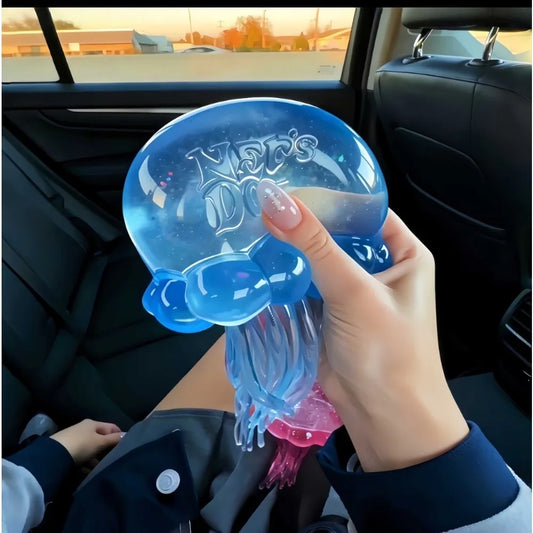 New Jellyfish Squeeze Fidget Toy Product Needoh Jellyfish Stress Relief Relax Squishy Anti-Anxiety Squeeze Object For Focus serenya